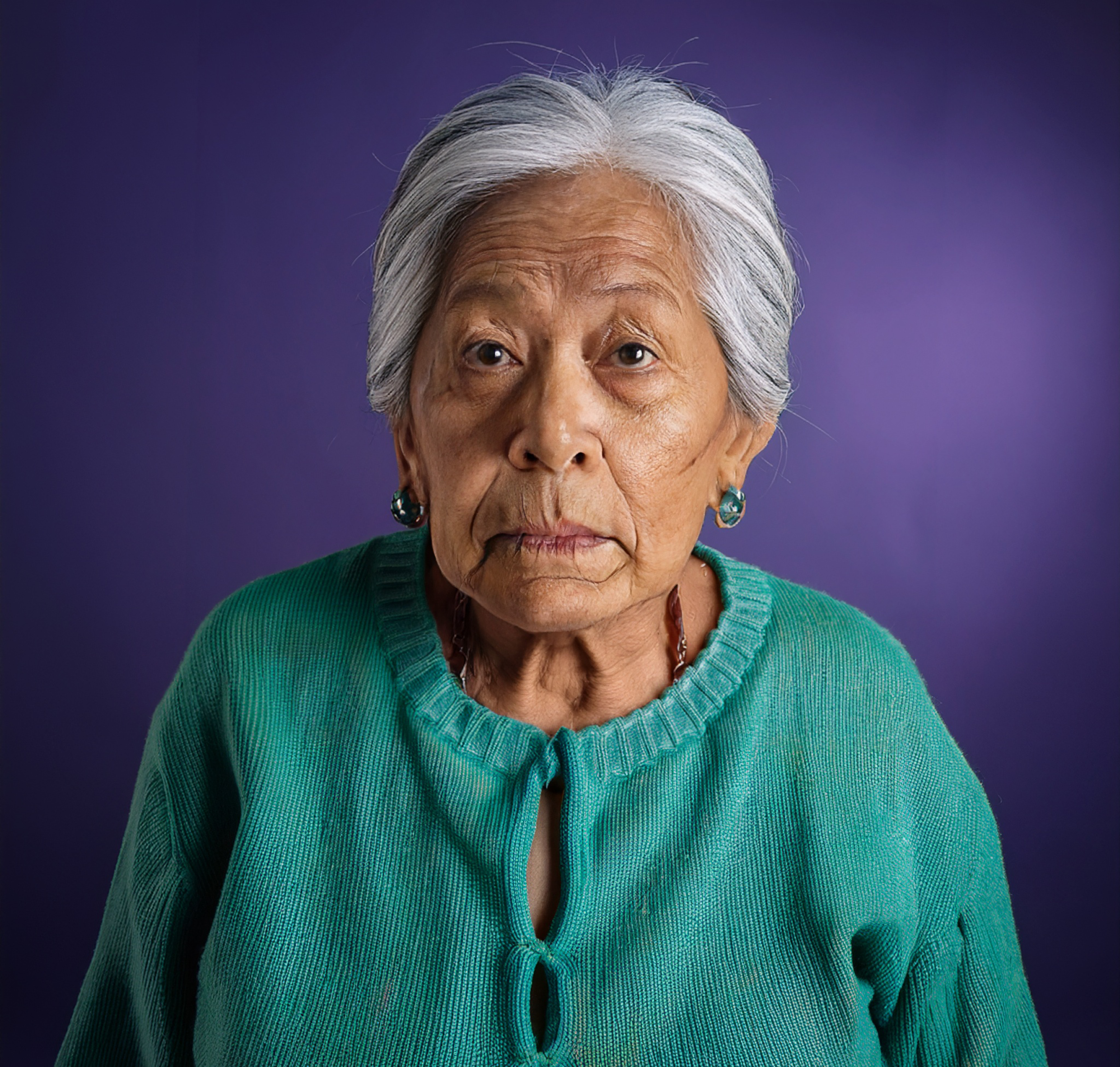 Elderly person experiencing elder abuse