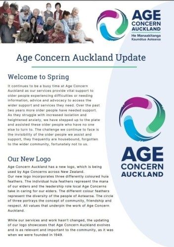 Age Concern Auckland Update September 2022